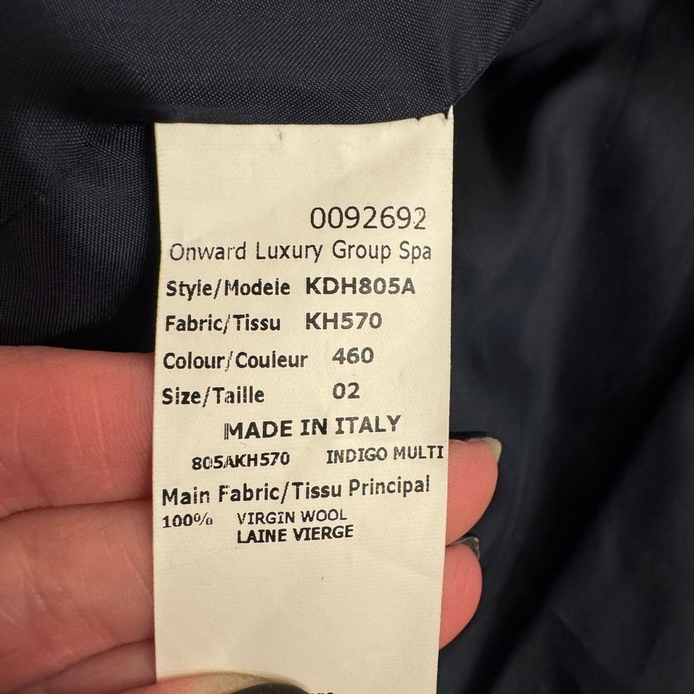 Michael Kors Collection Tweed Double Breasted Jacket, sz 2 - Picture 12 of 13